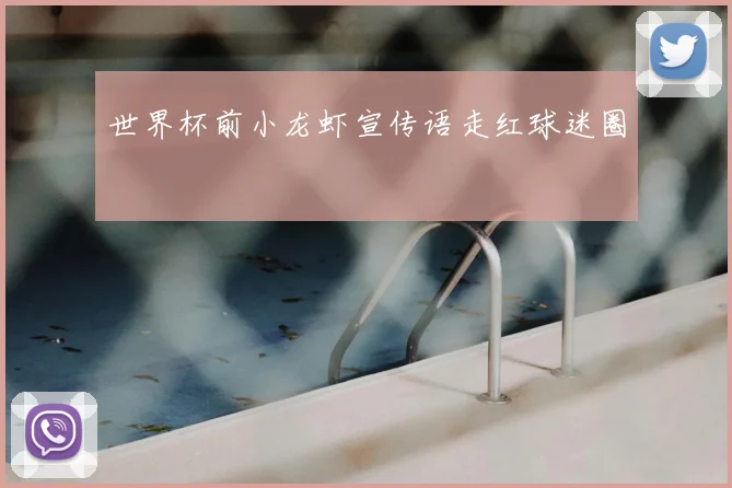 世界杯前小龙虾宣传语走红球迷圈