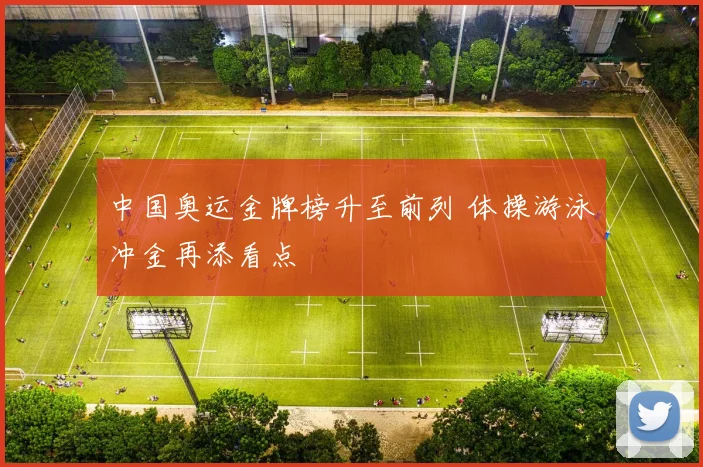 中国奥运金牌榜升至前列 体操游泳冲金再添看点